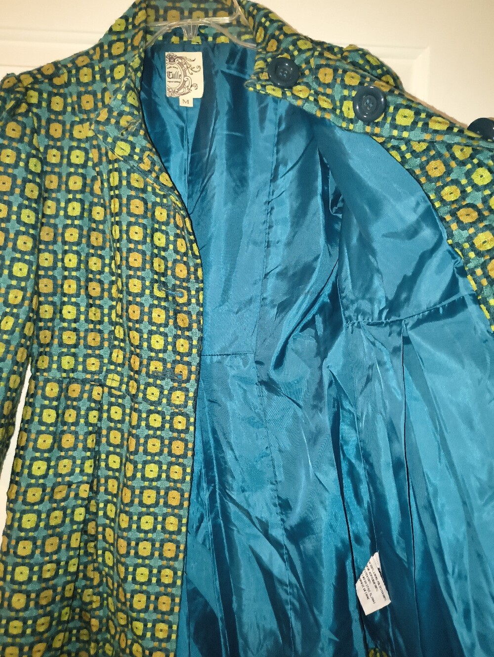 Tulle Patterned Coat – Size M - Picture 3 of 5